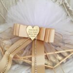 Altın Tepsi Kurdele Pırlanta Süslemeli Kız İsteme Çikolatası