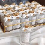 Kurdele Ve Kış Çiçek Tasarımlı Hediyelik Cam Kokulu Mum