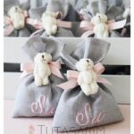 Ayıcıklı Keten Bebek Hediyelik Lavanta Kesesi
