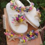 Karışık Canlı Renkli Lohusa Taç Terlik ve Bileklik