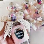 Kurdele Ve Çiçek Süslü İsimli Hatıra Bebek Mum