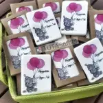 İsim Yazılı Tablet Doğal Taş Bebek Hediyelik Magnet