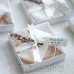 Lavanta Çiçeği Beyaz Kurdele Detaylı İsimli Sabun