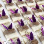 İsimli Hasır Çiçek Süslemeli Hediyelik İnce Sabun