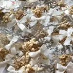 İsimli Kurdele Süslemeli Pleksi Nişan Hediyeliği