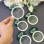 Pleksi Pırlantalı İsimli Nişan Hediyelik Magnet