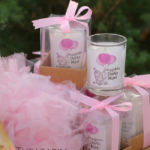 Kutulu Camlı Bebek Hediyelik Kokulu Mum