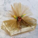 Gümüş Tepsi Çiçek Süsleme Kız İsteme Çikolatası