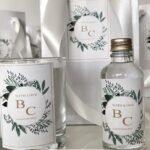 İsimli Süslemeli Hediyelik Kolonya Mum Ve Çanta Seti