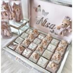 24 Adet Kalın Ayıcık Kelebek Süslemeli Bebek Çikolata