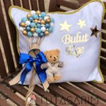 Ayıcıklı Kurdele Detay Balon Görünümlü Bubble Takı Yastığı