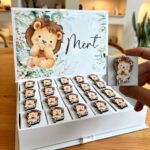 Aslan Figürlü Erkek Bebek Çikolatası