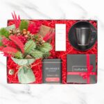 Yeni Yıl Kutlama Hediyesi 5'li Çiçekli Kutu