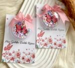 kelebek detaylı kar küre magnet - Görsel 4