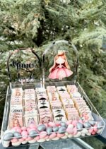 prenses kız tasarım bebek çikolata seti - Görsel 2